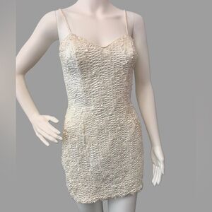 Vintage 90’s Gunne Sax Ivory Mini Party Dress